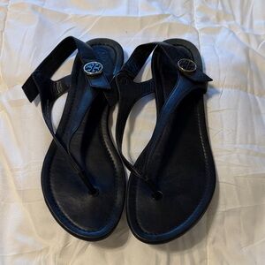 Tory Burch black Leather Sandals